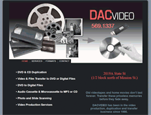 Tablet Screenshot of dacvideo.com